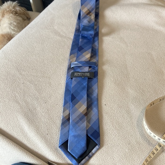 Kenneth Cole Reaction multi blue and grey tie - Picture 2 of 5